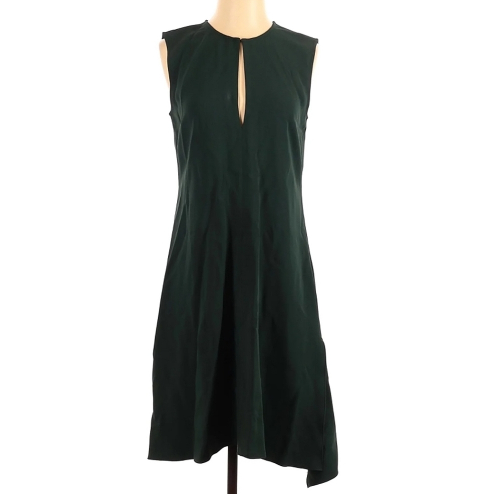 Tahari designer royal-forest green dress 4